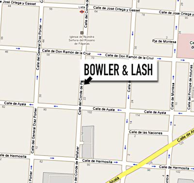 Mapa de situación de Bowler & Lash